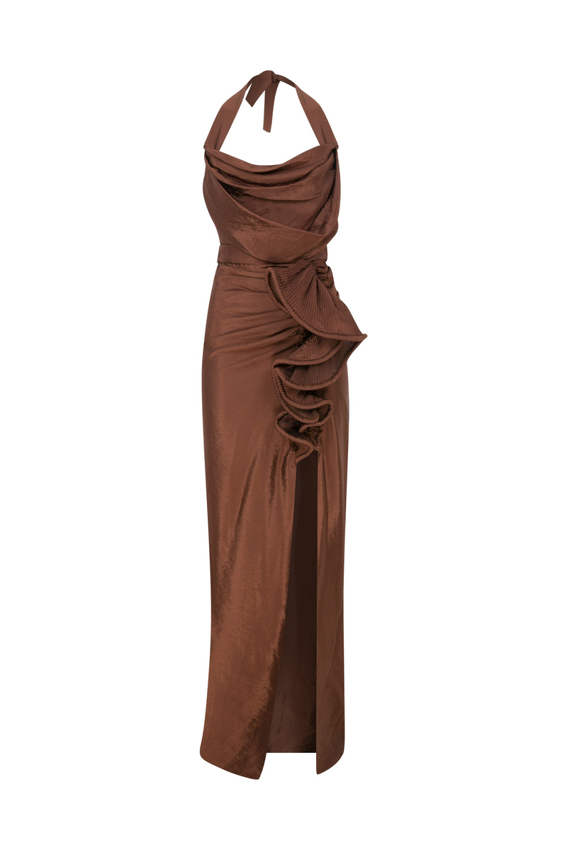 Zinnia Halter Neck Maxi Dress